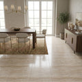 Valerenga Travertine 18x18 Filled & Honed Travertine Tile — Dining Room floor