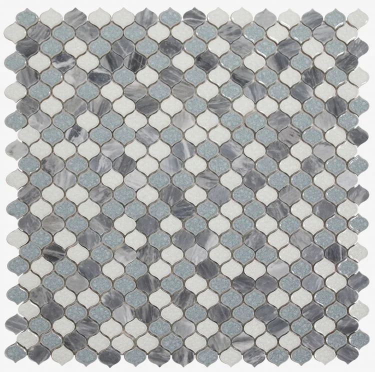 Van Gogh Beach 11x11 Glass Marble Mosaic