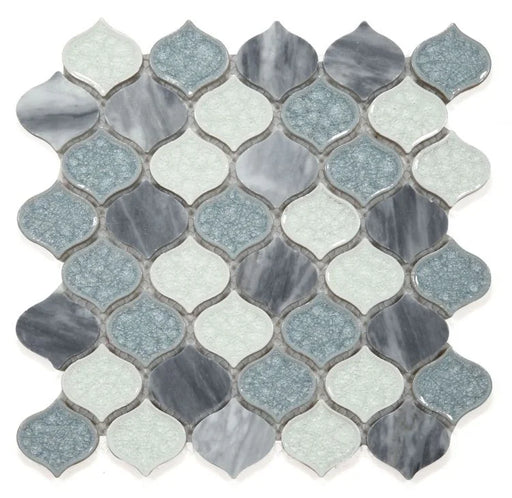 Van Gogh Beach 11x11 Glass Marble Mosaic