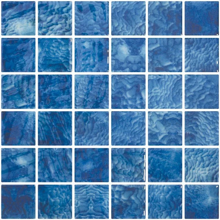 Vanguard Arrecife Blue 22 2x2 Glass Mosaic Tile