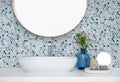 Vanguard Bluish Grey Penny Round Mosaic