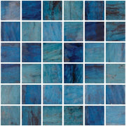 Vanguard Forest Blue 22 2x2 Glass Mosaic Tile