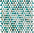 Vanguard Green Penny Round Mosaic