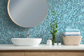 Vanguard Onyx Blue Penny Round Mosaic