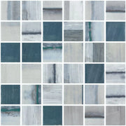 Vanguard Penta Bluish Grey 1x1 Glass Mosaic