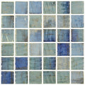 Vanguard Penta Forest Blue 1x1 Glass Mosaic