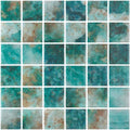 Vanguard Penta Green 1x1 Glass Mosaic