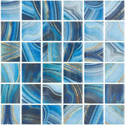 Vanguard Penta Onyx Blue 2x2 Glass Mosaic