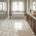 Vector 24x24 Polished Stone Agglomerate Marble Tile — Primary Bath floor