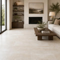Vein Cut Travertine Classico 12x24 Honed Filled Tile — Living Room floor