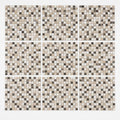 Veined Marble Mix 5/8x5/8 12x12 Sheet Natural Mosaic close-up