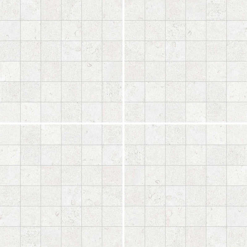 Velvet White 2x2 Porcelain Mosaic Tile