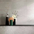 Velvet White 11.75x12.5 Chevron Porcelain Mosaic Tile