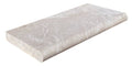 Natural Verona Marble Leather (Sandblasted & Brushed) 16 x 24 x 1.25 Bullnose Coping