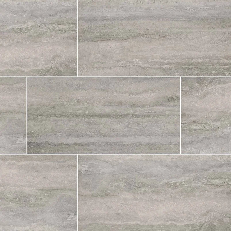Veneto Gray 12x24 Matte Porcelain Stone Look Tile