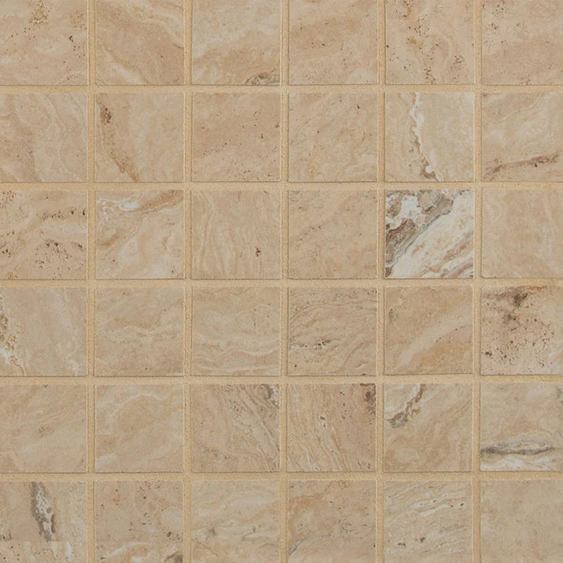Veneto Sand 2x2 Matte Porcelain Mosaic Tile