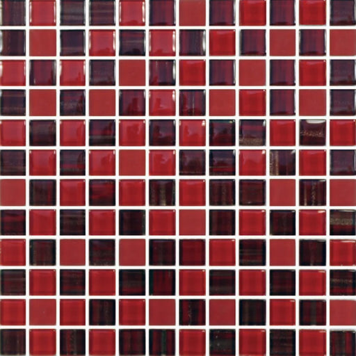 Venice Ruby 1x2 Glass Mosaic
