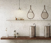 Venice Villa Zinc 24x24 Polished Terrazzo Look Porcelain Tile