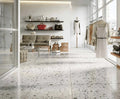 Venice Villa Earth 24x24 Polished Terrazzo Look Porcelain Tile