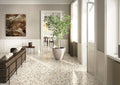 Venice Villa Earth 24x24 Polished Terrazzo Look Porcelain Tile