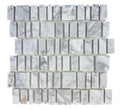 Vera Stacked Marble Mosaic 12x12 Beige Stone Marble Mosaic
