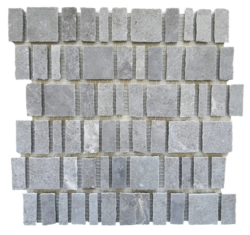 Vera Offset Marble Mosaic 12x12 Cinderella Grey Marble Mosaic
