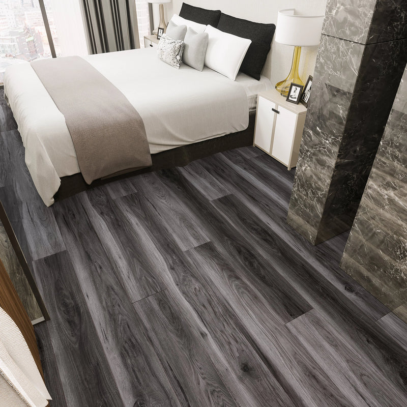Veritas Rooted Graphite 7x60 EIR Painted Bevel 20mil SPC Vinyl Flooring