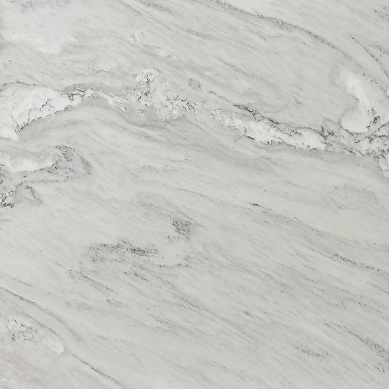 Vermont Maple honed 2cm marble slab with soft gray veining on a pale background.