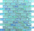 Vidrofina Aguamarina Glass 1x2 Glossy Mosaic
