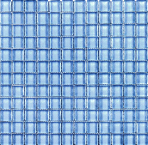 Vidrofina Clarity Blue 1x1 Glossy Glass Mosaic