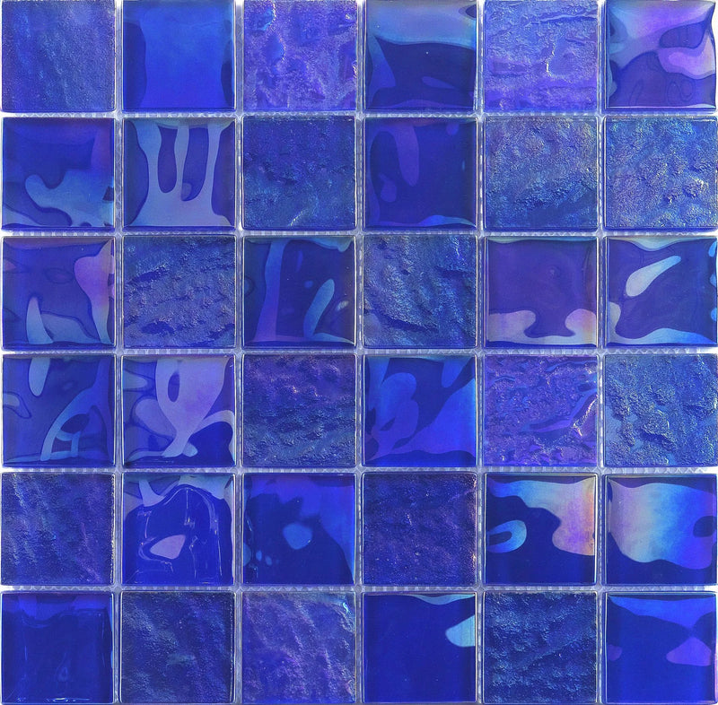 Vidrofina Cobalt Blue Glass 2x2 Glossy Mosaic