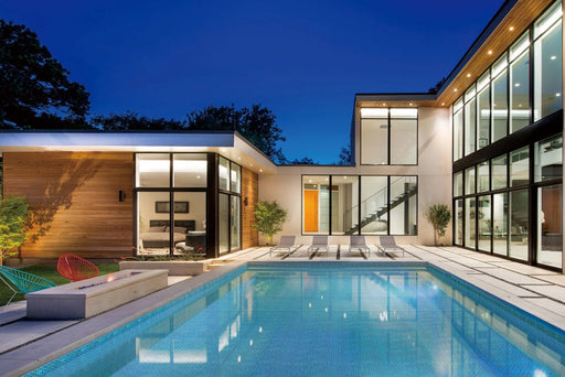 Vidrofina Ocean Blue 1x2 Glossy Iridescent Glass Mosaic