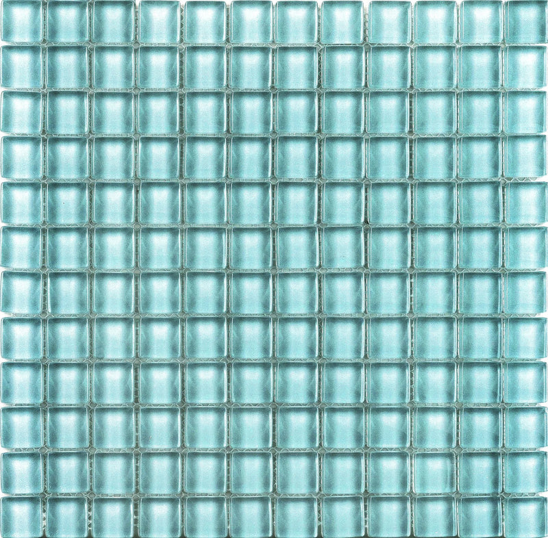 Vidrofina Larimar Green MD-005 1x1 Glossy Glass Mosaic