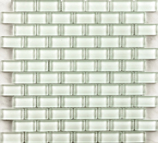 Vidrofina Maritime White 1x2 Glossy Glass Mosaic