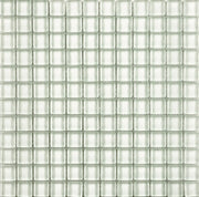 Vidrofina Maritime White MI-002 1x1 Glossy Clear Glass Mosaic