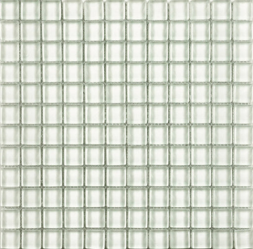 Vidrofina Maritime White MI-002 1x1 Glossy Clear Glass Mosaic