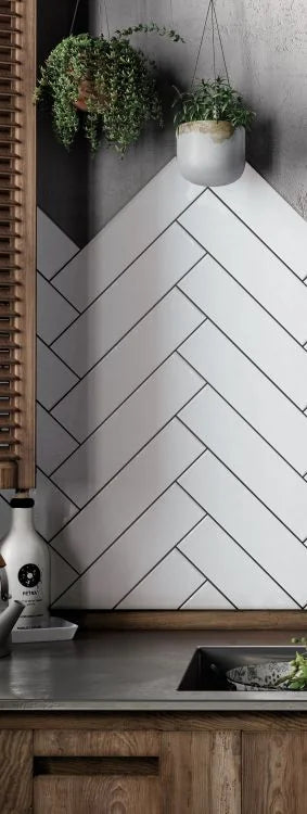 Villa Rica White 3x12 Gloss Ceramic Tile