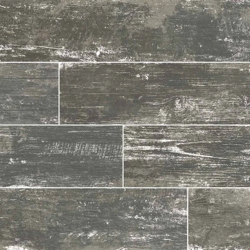 Vintage Silver 8x36 Matte Porcelain Wood Look Plank