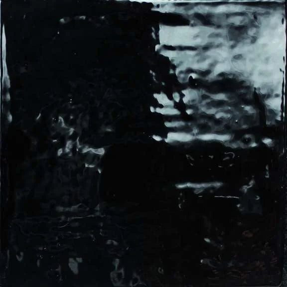 Vintage Square Black 5x5 Gloss Ceramic Wall Tile