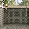 Vogue Dark 2x2 Matte, Polished Natural Stone Mosaic — Swimming Pool pool interior tiling