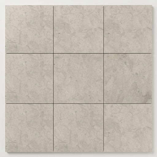 Volcanic Gray Limestone Tile 12x12 Polished 3/8 inch close-up
