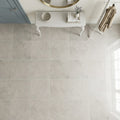 Volcanic Gray Limestone Tile 24x24 Honed 5/8 inch — Foyer floor