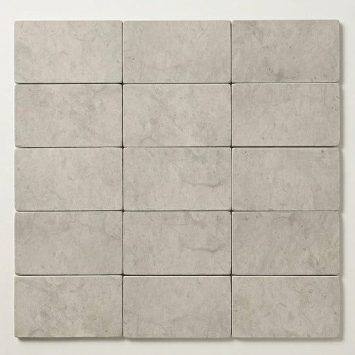 Volcanic Gray Limestone Tile 3x6 3/8 In close-up