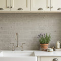 Volcanic Gray Limestone Tile 4x20 5/8 inch 4x24 — Kitchen backsplash