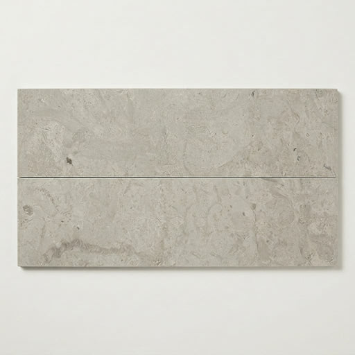 Volcanic Gray Limestone Tile 8x36 Honed 5/8 inch close-up