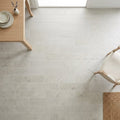 Volcanic Gray Limestone Tile 8x36 Honed 5/8 inch — Dining Room floor