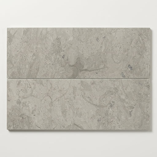 Volcanic Gray Limestone Tile 8x36 Polished 5/8 inch close-up