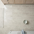 Volcanic Gray Limestone Tile 8x36 Polished 5/8 inch — Kitchen floor
