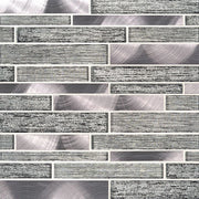 Volcanic Luxe Interlocking Misc. 0.31 Inch Glass Stone Blend Mosaic Tile
