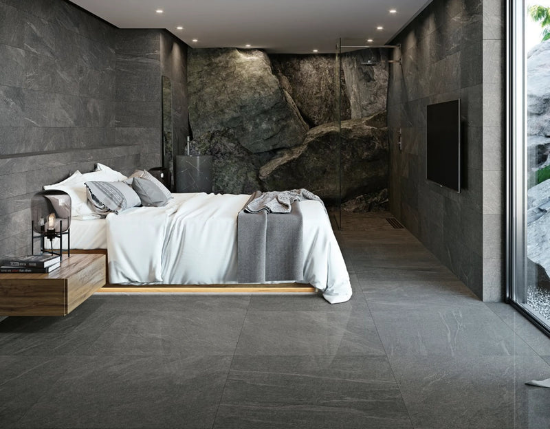 Volga Grafito 12x24 Porcelain Floor and Wall Tile